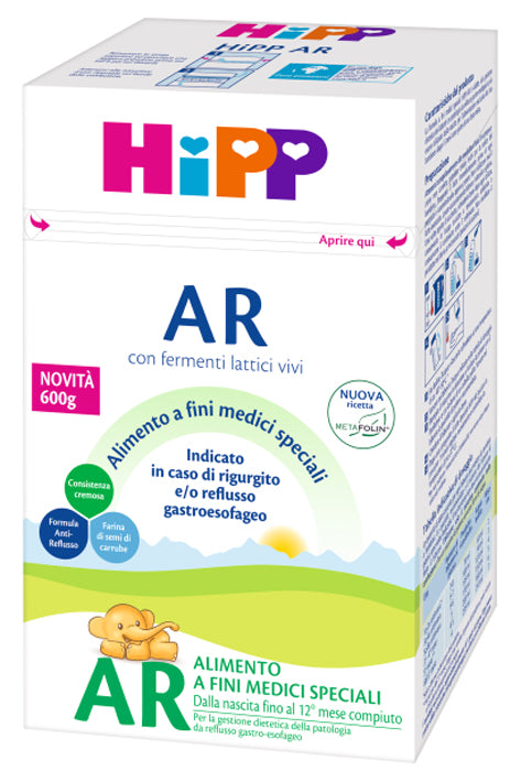 HIPP LATTE ANTIREFLUSSO CON METAFOLINA 600 G - HIPP LATTE ANTIREFLUSSO CON METAFOLINA 600 G