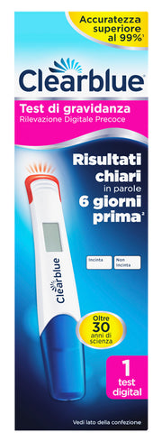 CLEARBLUE TEST GRAVIDANZA RILEVAZIONE PRECOCE DIGITALE 1 PEZZO