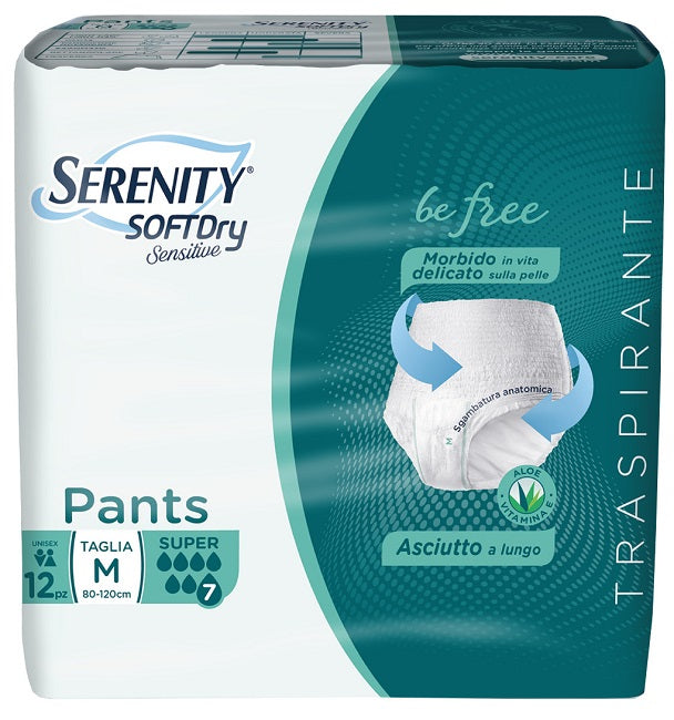 SERENITY PANTS SD SENSITIVE SUPER M 12 PEZZI - SERENITY PANTS SD SENSITIVE SUPER M 12 PEZZI