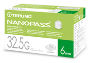 AGO PER PENNA DA INSULINA NANOPASS 32,5 GAUGE LUNGHEZZA 6 MM100 PEZZI