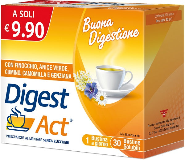 DIGEST ACT 30 BUSTINE SOLUBILI SENZA ZUCCHERI - DIGEST ACT 30 BUSTINE SOLUBILI SENZA ZUCCHERI