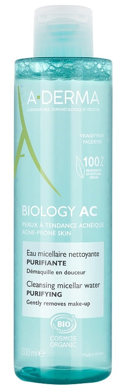 ADERMA BIOLOGY AC ACQUA MICELLARE DETERGENTE PURIFICANTE 200ML - ADERMA BIOLOGY AC ACQUA MICELLARE DETERGENTE PURIFICANTE 200ML