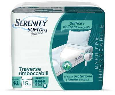 SERENITY TRAVERSA SD SENSIIVE SUPER 80X180 CM 15 PEZZI