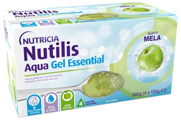 NUTILIS AQUA GEL MELA 4 PEZZI DA 125 G - NUTILIS AQUA GEL MELA 4 PEZZI DA 125 G