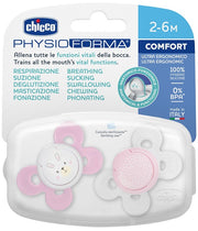 CHICCO SUCCHIETTO COMFORT GIRL SILICONE 2-6 MESI 2 PEZZI