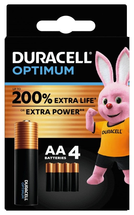 DURACELL OPTIMUM AA B4 16 PEZZI - DURACELL OPTIMUM AA B4 16 PEZZI