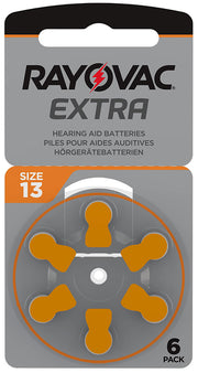 BATTERIA MODELLO 13 PER AMPLIFICATORE ACUSTICO 6 PEZZI