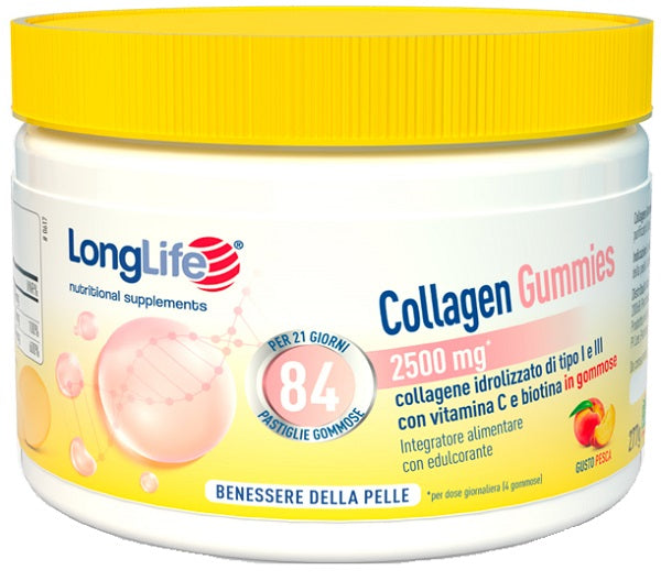 LONGLIFE COLLAGEN GUMMIES 625MG 84 GOMMOSE - LONGLIFE COLLAGEN GUMMIES 625MG 84 GOMMOSE