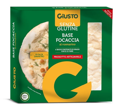 GIUSTO SENZA GLUTINE FONDO FOCACCIA ROSMARINO 130 G