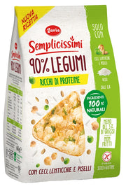 DORIA SEMPLICISSIMI SNACK 90% LEGUMI CECI-LENTICCHIE-PISELLI60 G