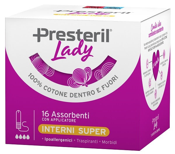 LADY PRESTERIL  ASSORBENTE INTERNO COMPACT SUPER PLUS 16 PEZZI - LADY PRESTERIL  ASSORBENTE INTERNO COMPACT SUPER PLUS 16 PEZZI