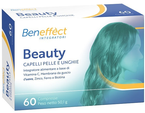 BENEFFECT BEAUTY CAPELLI PELLE UNGHIE 60 COMPRESSE