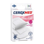 DRESS DELICATI CEROXMED CON GARZA ALTO SPESSORE PER PELLI SENSIBILI 7,5X10CM 5 PEZZI