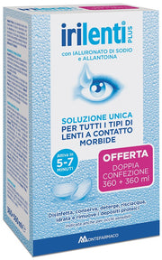 SOLUZIONE UNICA PER LENTI A CONTATTO IRILENTI 2 PEZZI DA 360ML