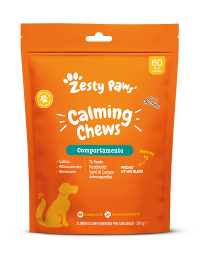 ZESTY PAWS CALMING 60 CHEWS TURKEY