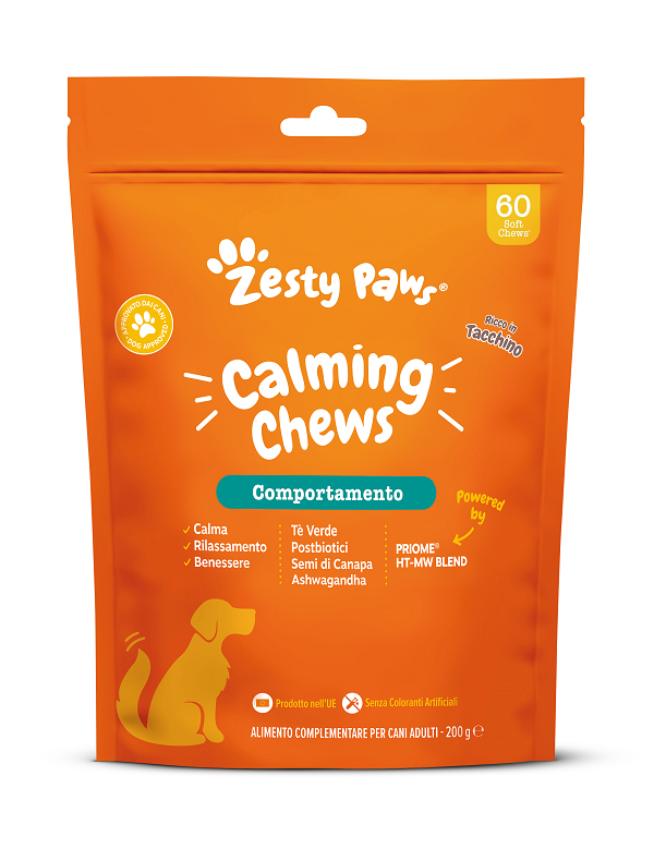 ZESTY PAWS CALMING 60 CHEWS TURKEY