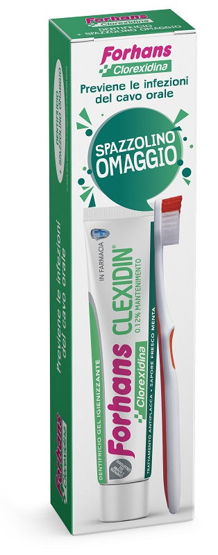 FORHANS DENTIFRICIO CLEXIDIN + SPAZZOLINO - FORHANS DENTIFRICIO CLEXIDIN + SPAZZOLINO