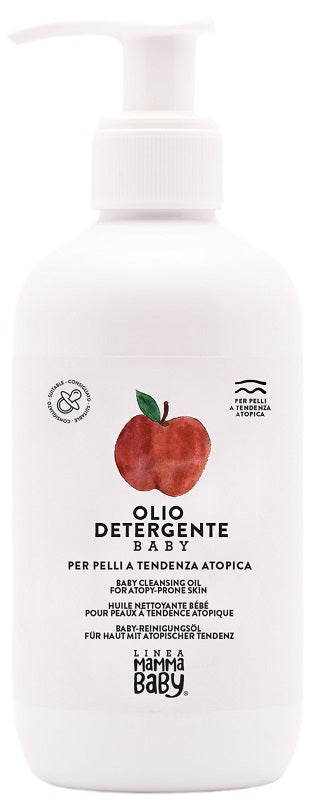 MAMMABABY OLIO DETERGENTE BEBY PER PELLI A TENDENZA ATOPICA250 ML - MAMMABABY OLIO DETERGENTE BEBY PER PELLI A TENDENZA ATOPICA250 ML
