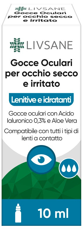 GOCCE OCULARI OCCHIO SECCO E IRRITATO LIVSANE 10 ML
