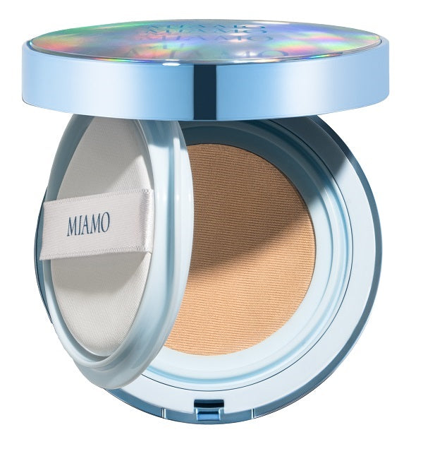 MIAMO Second Skin Mesh Fondotinta Cushion con SPF50 Colore Ivory 13,5g