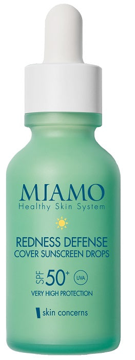 Miamo Redness Defense Cover Sunscreen Drops spf50+ Siero Viso Anti-Rossori 30 ml