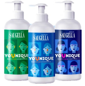 SAUGELLA YOUNIQUE BUNDLE 1 DERMOLIQUIDO 200 ML + 1 ATTIVA 200 ML + 1 IDRASERUM 200 ML