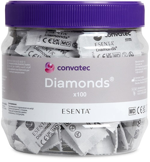 BUSTINE GELIFICANTI ANTIODORE PER STOMIA ESENTA DIAMONDS 100PEZZI