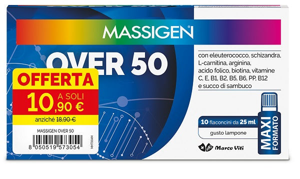 MASSIGEN OVER 50 10 FLACONCINI DA 25 ML 10,90 E