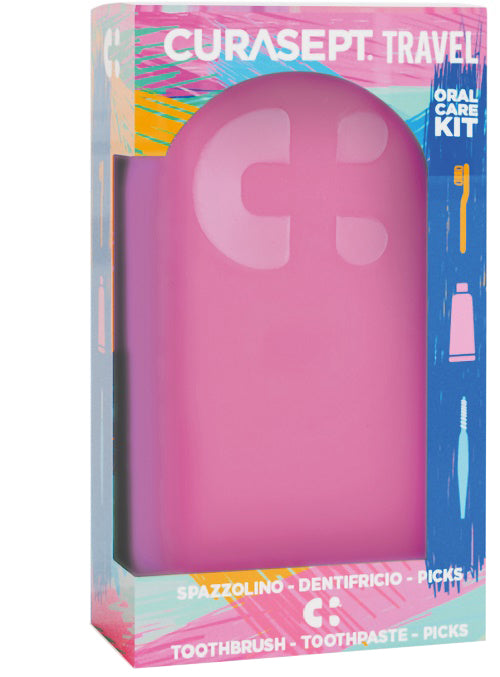 CURASEPT TRAVEL FUXIA 1 SPAZZOLINO + 1 DENTIFRICIO 20 ML + 3PICKS