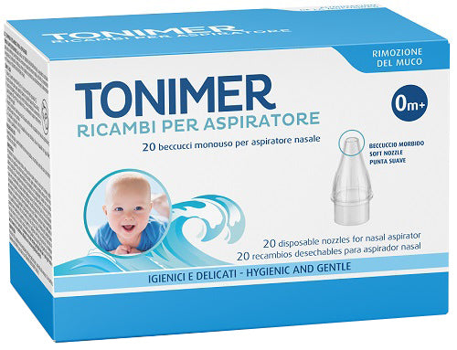 RICAMBI ASPIRATORE NASALE TONIMER 20 PEZZI - RICAMBI ASPIRATORE NASALE TONIMER 20 PEZZI