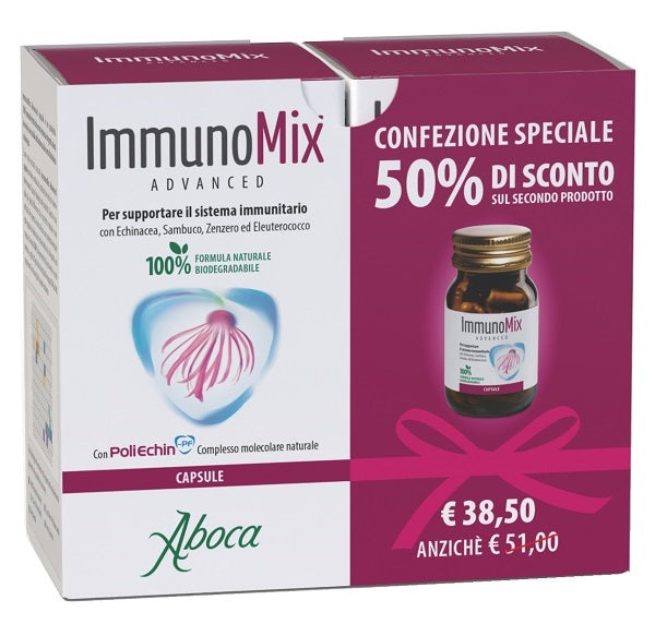 IMMUNOMIX ADVANCED 50 CAPSULE RM CONFEZIONE SPECIALE 2 PEZZI