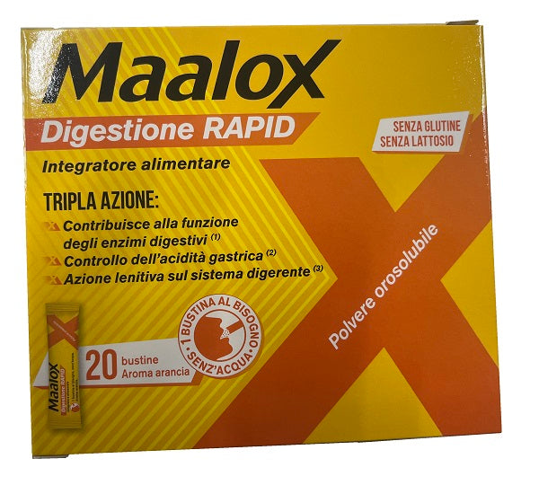 MAALOX DIGESTIONE RAPID 20 BUSTINE DA 2 G - MAALOX DIGESTIONE RAPID 20 BUSTINE DA 2 G