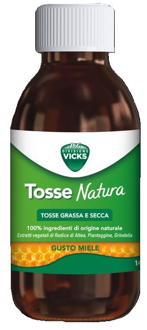 VICKS TOSSE NATURA TOSSE GRASSA E SECCA GUSTO MIELE 140 ML - VICKS TOSSE NATURA TOSSE GRASSA E SECCA GUSTO MIELE 140 ML