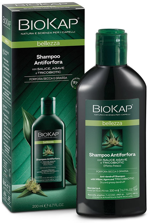 BIOKAP BELLEZZA SHAMPOO ANTIFORFORA CON TRICOBIOTIC 200 ML - BIOKAP BELLEZZA SHAMPOO ANTIFORFORA CON TRICOBIOTIC 200 ML
