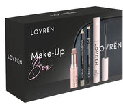 LOVREN BEAUTY BOX MAKE-UP 1 MASCARA M3 + 1 MATITA OCCHI P2 +1 MATITA OMBRETTO OMP1 + 1 LIPSTICK BALM COLOR BOOST NUDE LB1