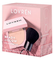 LOVREN READY TO GLOW TRAVEL KIT CIPRIA FIX & SHINE 1 CIPRIA+ 1 PENNELLO KABUKI