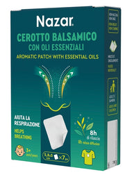 NAZAR CEROTTO BALSAMICO ADESIVO CON OLI ESSENZIALI 5,8X5 CM7 PEZZI