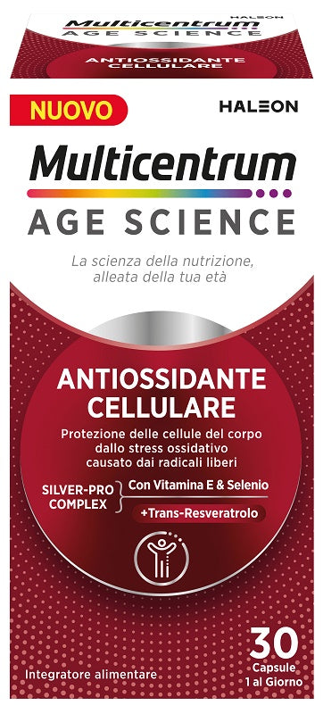 MULTICENTRUM AGE SCIENCE ANTIOSSIDANTE CELLULARE 30 CAPSULE - MULTICENTRUM AGE SCIENCE ANTIOSSIDANTE CELLULARE 30 CAPSULE