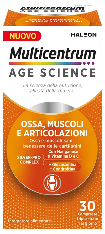 MULTICENTRUM AGE SCIENCE OSSA MUSCOLI ARTICOLAZIONI 30 COMPRESSE