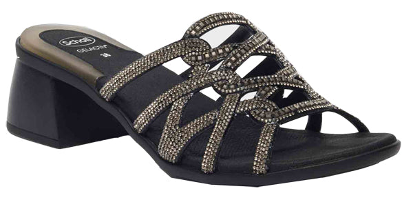 CALZATURA NISIDA MICROFIBRE+STRASS BIS W BLACK 37