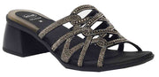 CALZATURA NISIDA MICROFIBRE+STRASS BIS W BLACK 37