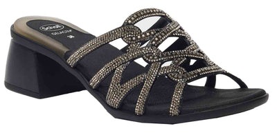 CALZATURA NISIDA MICROFIBRE+STRASS BIS W BLACK 37