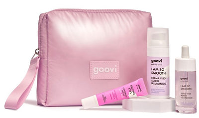 GOOVI BOX NATALE 2025 IDRATAZIONE 1 SIERO VISO ACIDO IALURONICO 30 ML + 1 CREMA VISO ACIDO IALURONICO 50 ML + 1 CONTORNOOCCHI LEVIGANTE 15 ML + 1 POCHETTE