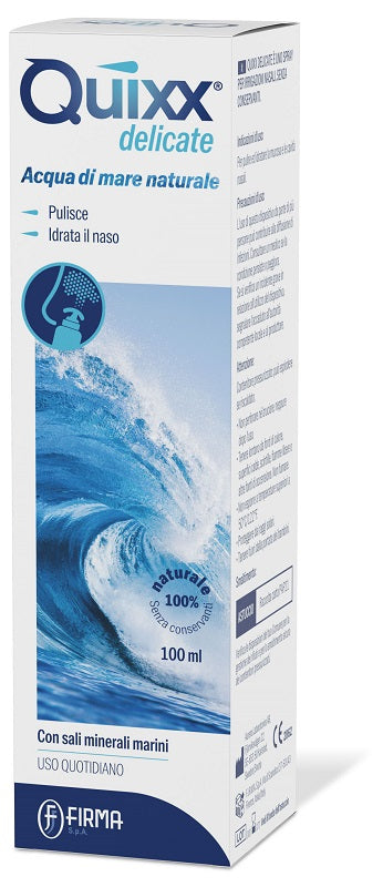 SOLUZIONE SPRAY PER IRRIGAZIONI NASALI QUIXX DELICATE ACQUAMARINA ISOTONICA 100 ML