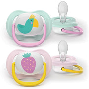 PHILIPS AVENT SUCCHIETTI AIR 0-6M ROSA PAPPAGALLO E FRAGOLA2 PEZZI