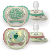 PHILIPS AVENT SUCCHIETTI AIR 6-18M FORI EXTRA LARGE DISEGNIFOGLIE 2 PEZZI