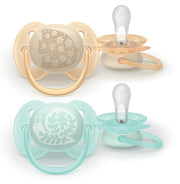 PHILIPS AVENT SUCCHIETTI SOFT 0-6M ROSA E AZZURRO CON DISEGNI 2 PEZZI