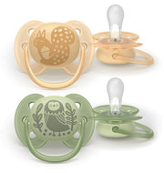PHILIPS AVENT SUCCHIETTI SOFT 6-18M ARANCIONE E VERDE CON DISEGNI 2 PEZZI