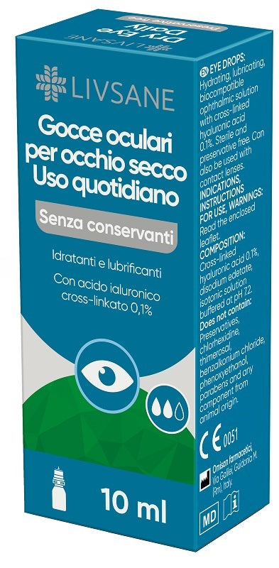 GOCCE OCULARI OCCHIO SECCO LIVSANE 10 ML SENZA CONSERVANTI