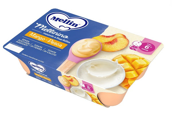 MELLININO MERENDA MANGO PESCA 6 PEZZI DA 55 G